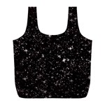 black white Stars Full Print Recycle Bag (L)