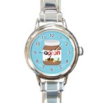 Image Round Italian Charm Watch