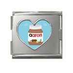 Image Mega Link Heart Italian Charm (18mm)