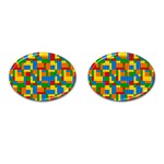 plastic blocks Cufflinks (Oval)