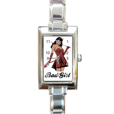 teufelin Rectangular Italian Charm Watch from ArtsNow.com Front