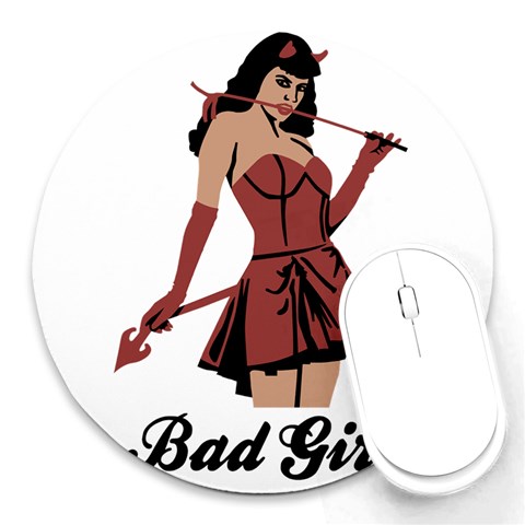 teufelin Round Mousepad from ArtsNow.com Front