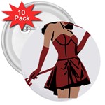 teufelin 3  Button (10 pack)