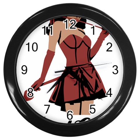 teufelin Wall Clock (Black) from ArtsNow.com Front