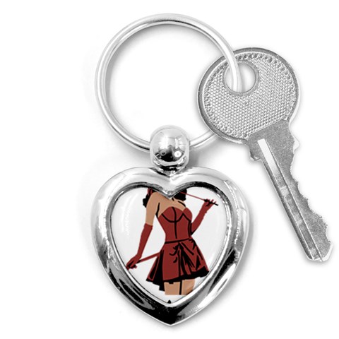 teufelin Key Chain (Heart) from ArtsNow.com Front