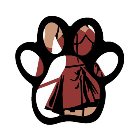 teufelin Magnet (Paw Print) from ArtsNow.com Front