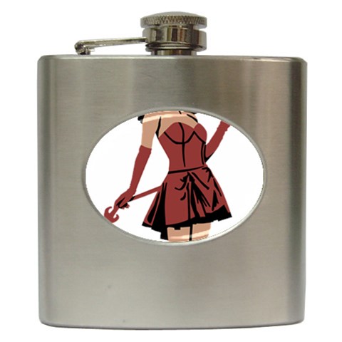 teufelin Hip Flask (6 oz) from ArtsNow.com Front