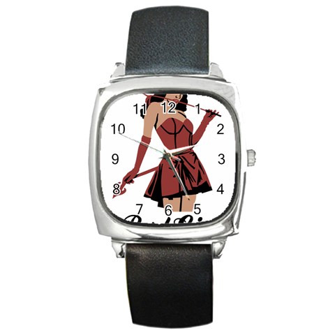 teufelin Square Metal Watch from ArtsNow.com Front