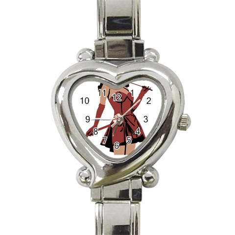 teufelin Heart Italian Charm Watch from ArtsNow.com Front