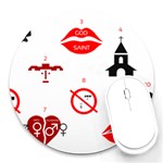 Ten Commandments Round Mousepad