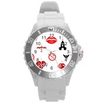 Ten Commandments Round Plastic Sport Watch (L)