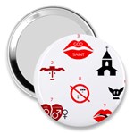 Ten Commandments 3  Handbag Mirror
