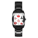 Ten Commandments Stainless Steel Barrel Watch