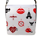Ten Commandments Flap Closure Messenger Bag (L)