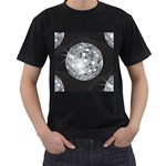 Discoball Men s T-Shirt (Black)