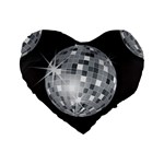 Discoball Standard 16  Premium Heart Shape Cushion 
