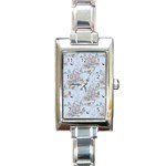 Shabby Chic Rectangle Italian Charm Watch