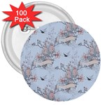 Shabby Chic 3  Button (100 pack)