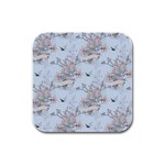 Shabby Chic Rubber Square Coaster (4 pack)