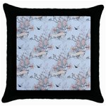 Shabby Chic Throw Pillow Case (Black)