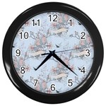Shabby Chic Wall Clock (Black)