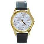 Shabby Chic Round Gold Metal Watch