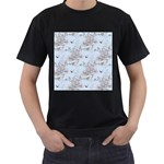 Shabby Chic Men s T-Shirt (Black)