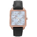 Shabby Chic Rose Gold Leather Watch 