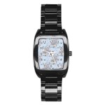 Shabby Chic Stainless Steel Barrel Watch