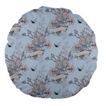 Shabby Chic Large 18  Premium Flano Round Cushion 