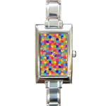 Autism Jigsaw Puzzle Rectangle Italian Charm Watch