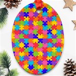 Autism Jigsaw Puzzle Ornament (Oval)