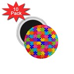 Autism Jigsaw Puzzle 1.75  Magnet (10 pack) 