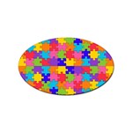 Autism Jigsaw Puzzle Sticker (Oval)