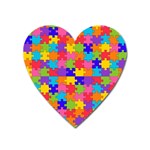 Autism Jigsaw Puzzle Magnet (Heart)