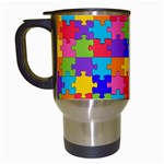 Autism Jigsaw Puzzle Travel Mug (White)