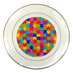 Autism Jigsaw Puzzle Porcelain Plate