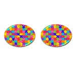 Autism Jigsaw Puzzle Cufflinks (Oval)