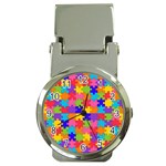 Autism Jigsaw Puzzle Money Clip Watch