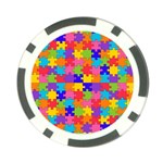 Autism Jigsaw Puzzle Poker Chip Card Guard