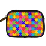 Autism Jigsaw Puzzle Digital Camera Leather Case
