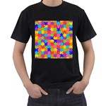 Autism Jigsaw Puzzle Men s T-Shirt (Black)