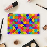Autism Jigsaw Puzzle Cosmetic Bag (Medium)