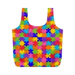 Autism Jigsaw Puzzle Full Print Recycle Bag (M)