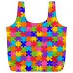 Autism Jigsaw Puzzle Full Print Recycle Bag (XL)
