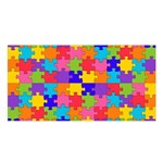 Autism Jigsaw Puzzle Satin Shawl