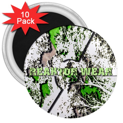 radiocative 3  Magnet (10 pack) from ArtsNow.com Front