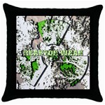 radiocative Throw Pillow Case (Black)