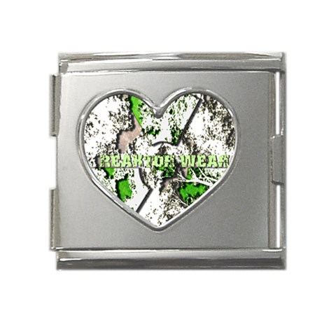 radiocative Mega Link Heart Italian Charm (18mm) from ArtsNow.com Front