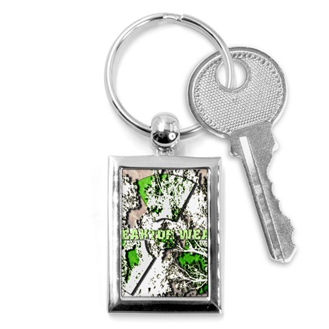 radiocative Key Chain (Rectangle) from ArtsNow.com Front